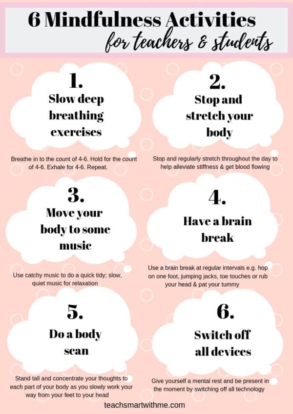 6 Easy Ways to Use Mindfulness in the Classroom + Free Printable ...