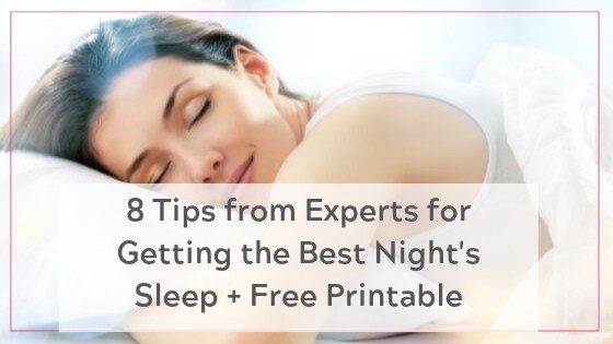 tips to get the best night's sleep