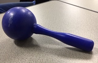 I use a noise-maker (maraca) to gain the attention of my students 