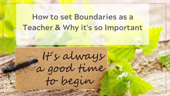 set boundaries as a teacher