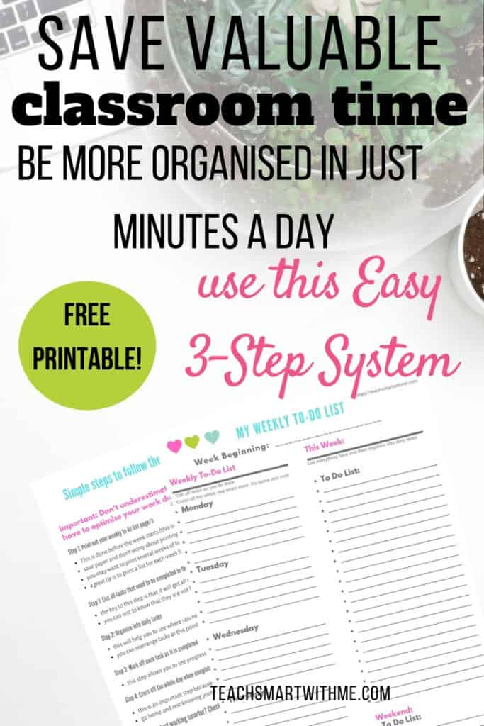 Easy 3-step system to save valuable time in the classroom