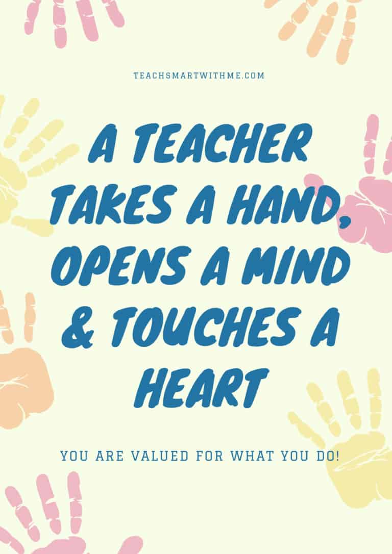 The Best 12 Inspirational Quotes for Teachers + Freebie - TEACH SMART ...